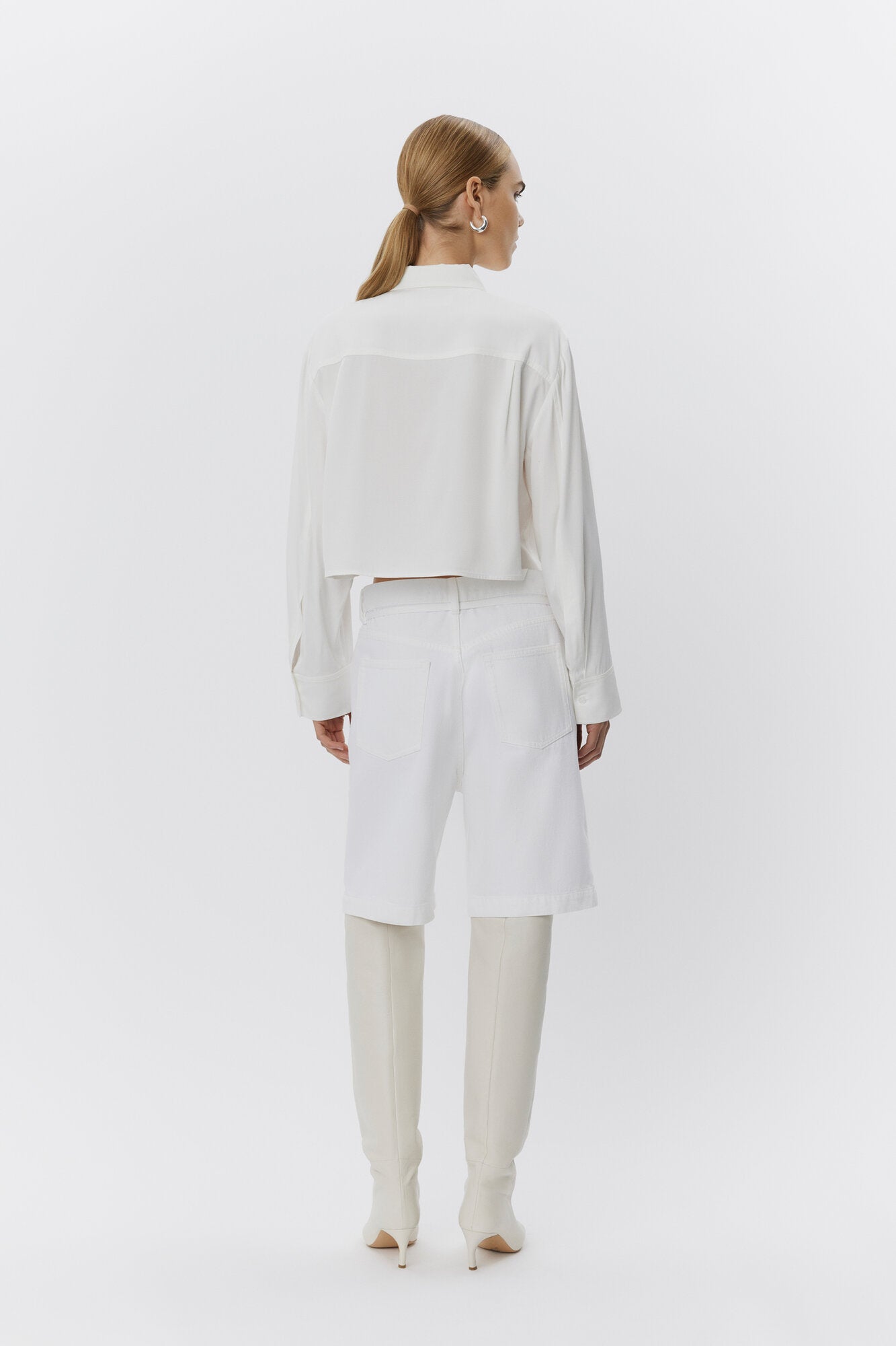 Elijah denim shorts - hvid